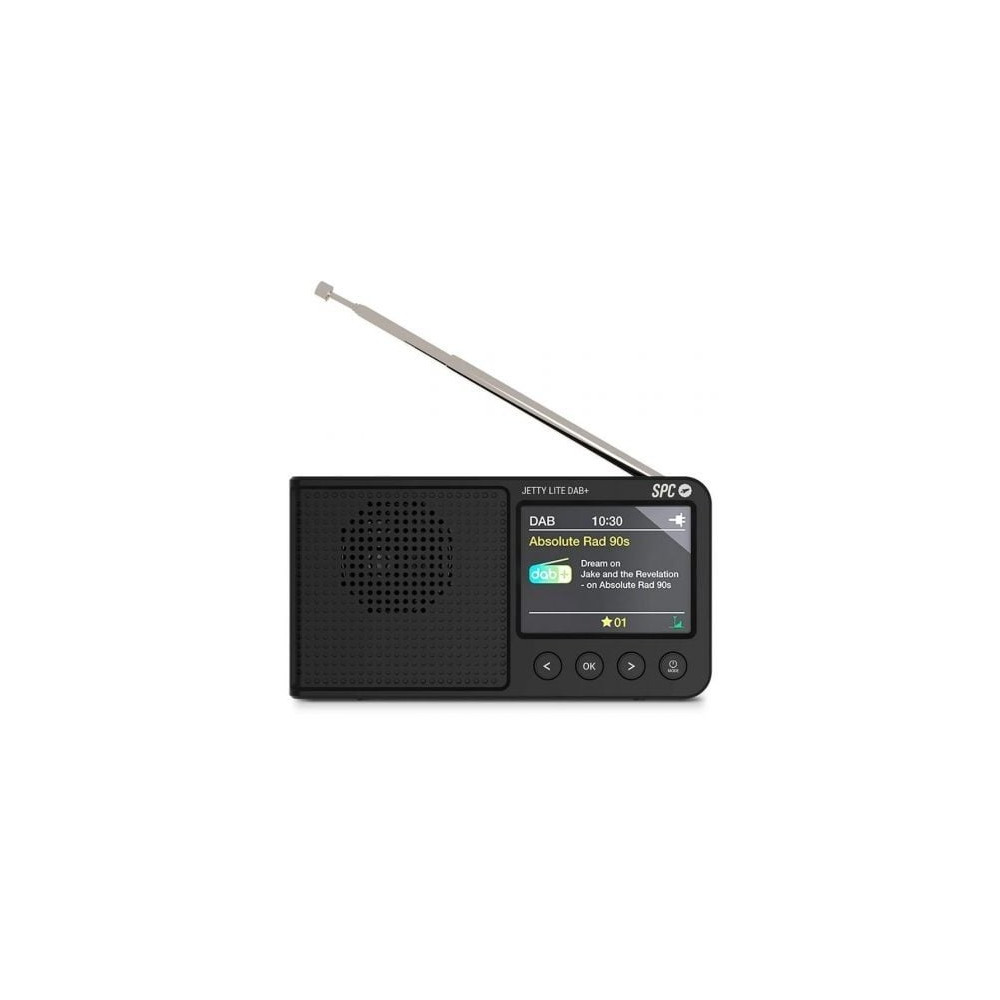 Radio Portátil SPC Jetty Lite Dab+/ con Batería/ Negra