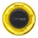 Luz baliza de emergencia para coche SOS Road Connected EL2024 V16/ Homologada/ Base Imantada/ Geolocalizable/ Funciona a Pilas