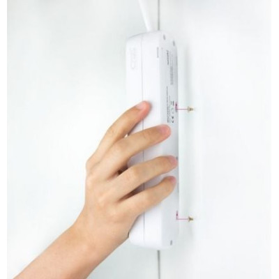 Regleta con Interruptor Nanocable 10.38.0003/ 3 Tomas de Corriente/ Cable 1.4m/ Blanca