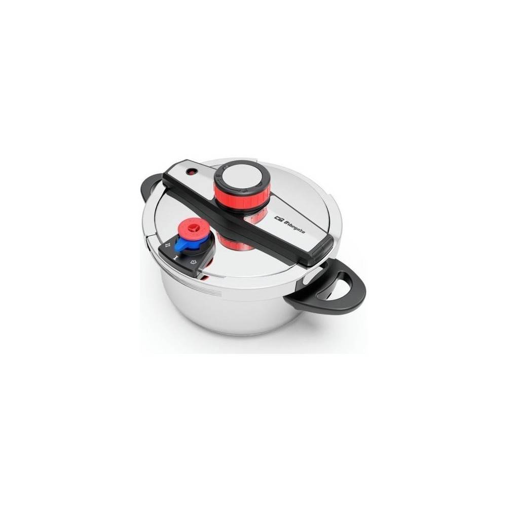 Olla a Presión Orbegozo HP 4200/ 4L/ Acero Inoxidable/ Apta para Inducción
