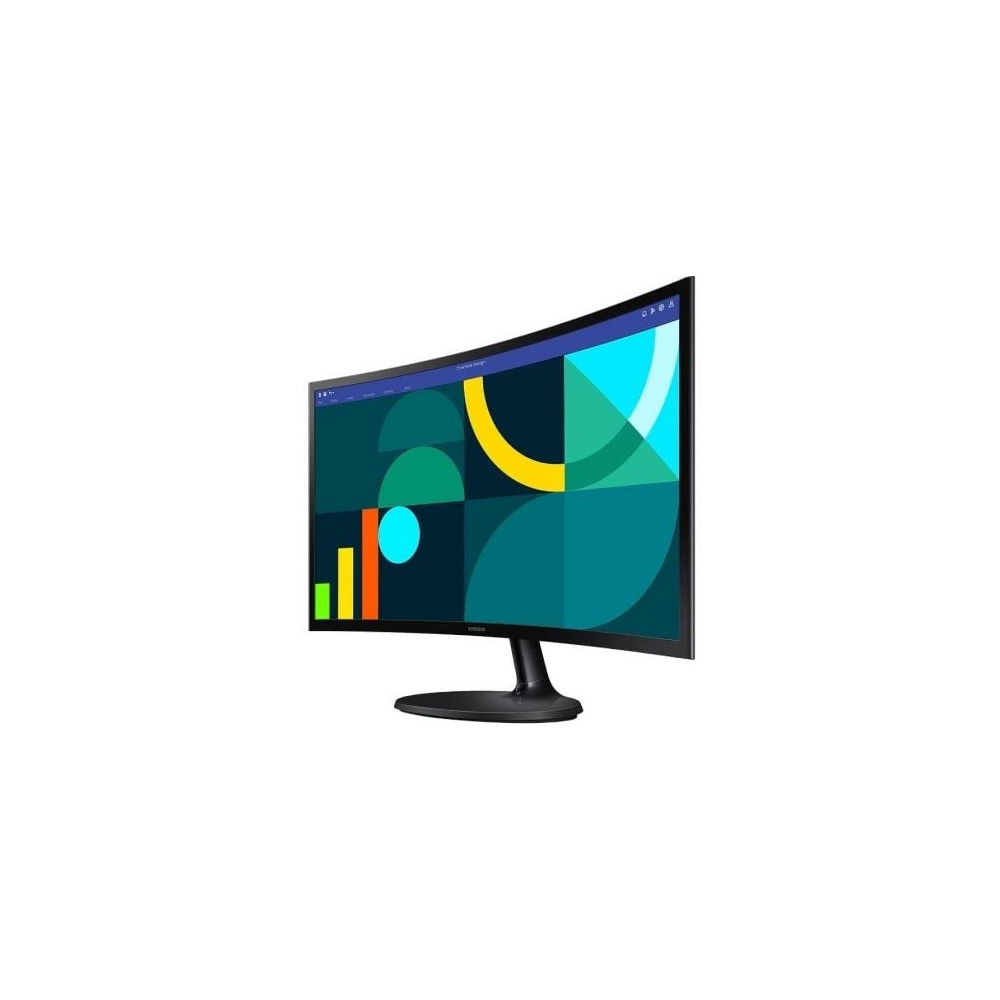 Monitor Profesional Curvo Samsung Essential Monitor S3 S36GD S24D364GAU/ 24'/ Full HD/ Negro