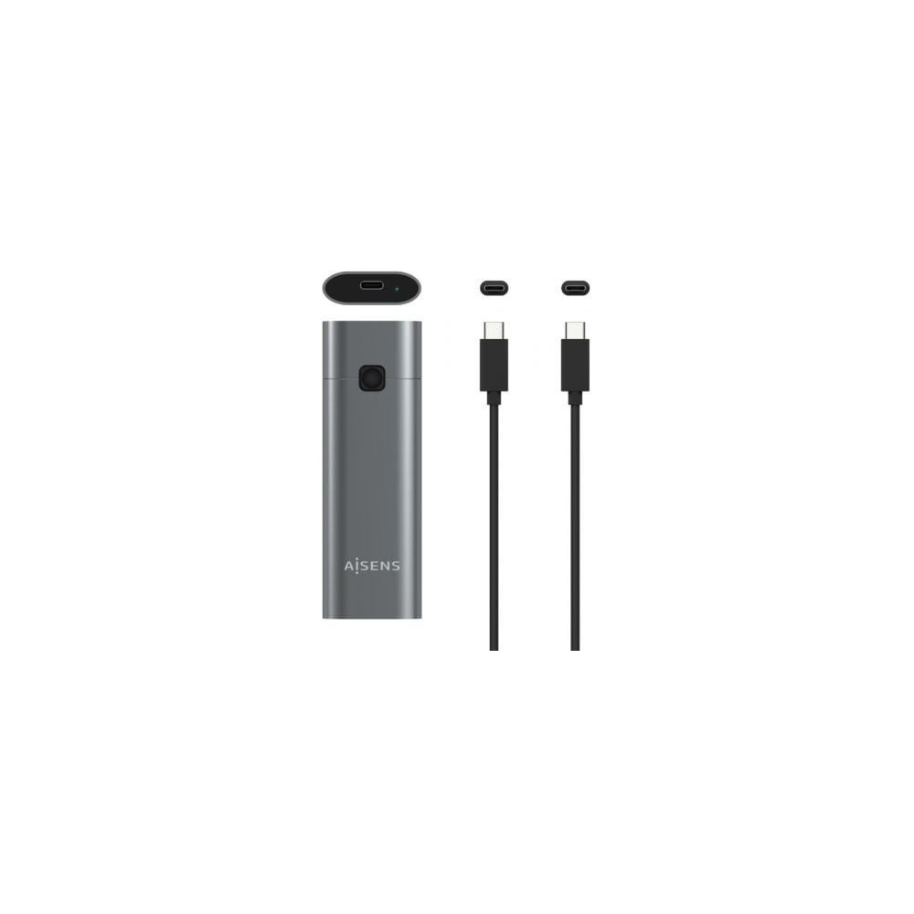 Caja Externa para Disco SSD M.2 NVMe Aisens ASM2-021GR/ USB 3.1 Gen2/ Sin Tornillos | Cajas Externas