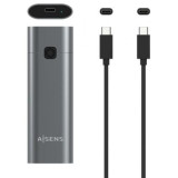 Caja Externa para Disco SSD M.2 NVMe Aisens ASM2-021GR/ USB 3.1 Gen2/ Sin Tornillos | Cajas Externas