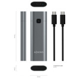 Caja Externa para Disco SSD M.2 NVMe Aisens ASM2-021GR/ USB 3.1 Gen2/ Sin Tornillos | Cajas Externas