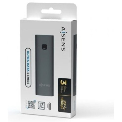 Caja Externa para Disco SSD M.2 NVMe Aisens ASM2-021GR/ USB 3.1 Gen2/ Sin Tornillos | Cajas Externas