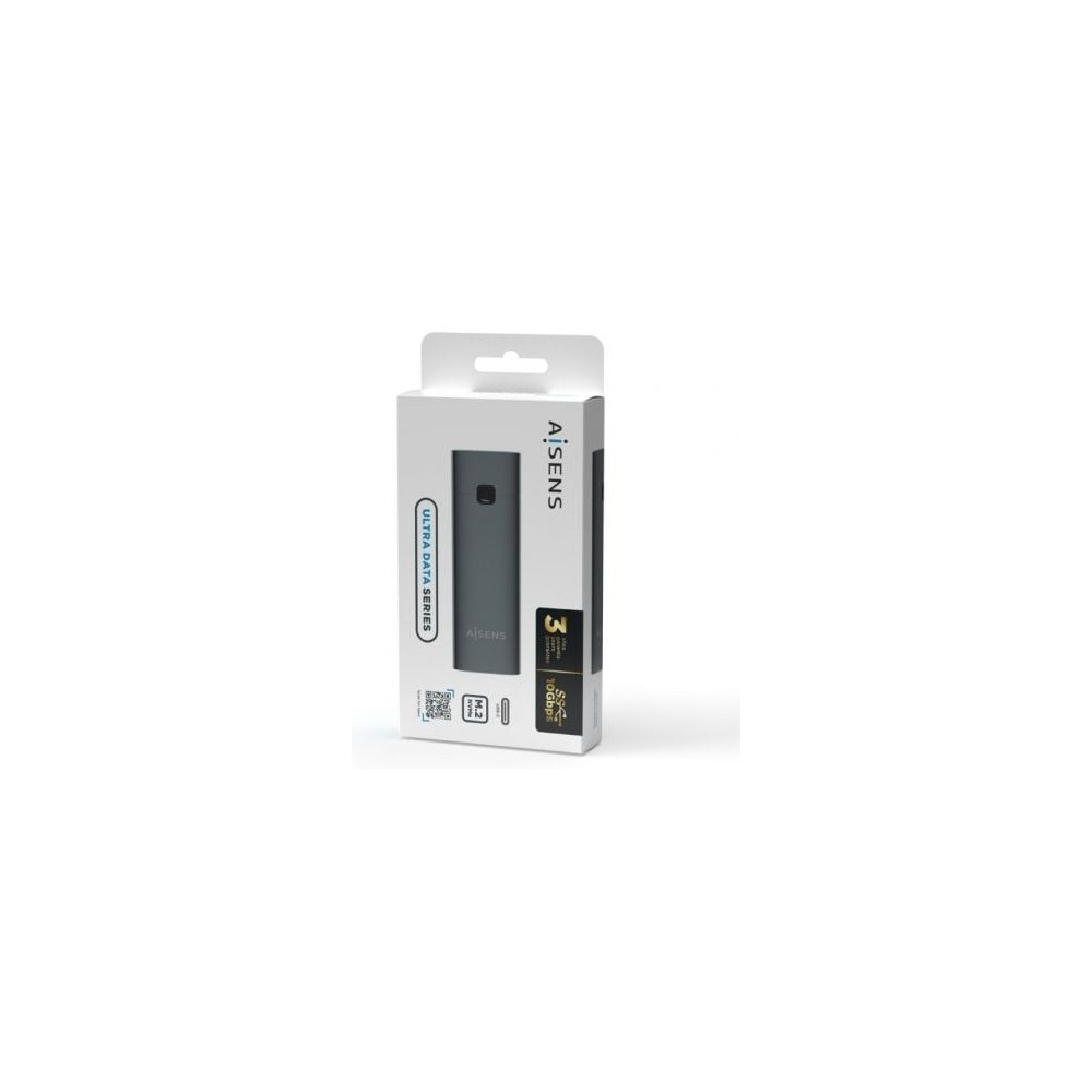 Caja Externa para Disco SSD M.2 NVMe Aisens ASM2-021GR/ USB 3.1 Gen2/ Sin Tornillos | Cajas Externas