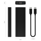 Caja Externa para Disco SSD M.2 NVMe Aisens ASM2-022B/ USB 3.2/ Sin tornillos