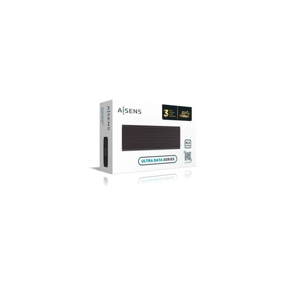 Caja Externa para Disco SSD M.2 NVMe Aisens ASM2-022B/ USB 3.2/ Sin tornillos