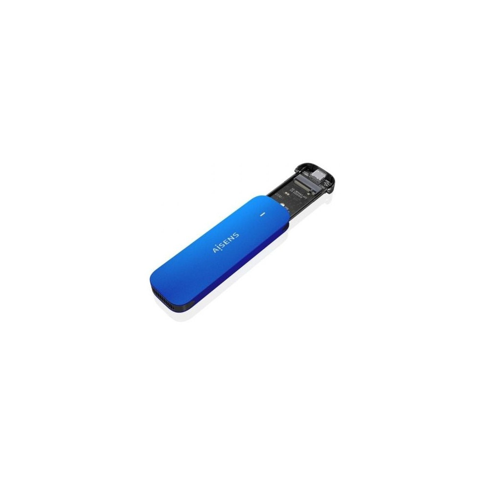 Caja Externa para Disco SSD M.2 NVMe Aisens ASM2-026BLU/ USB 3.2/ Sin tornillos