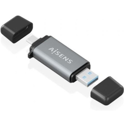 Lector de Tarjetas Externo Aisens ASCR-2AC11-GR/ USB 3.1