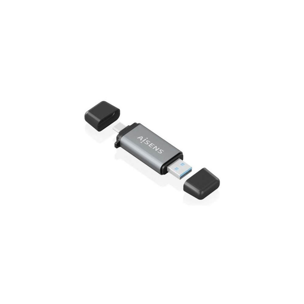 Lector de Tarjetas Externo Aisens ASCR-2AC11-GR/ USB 3.1
