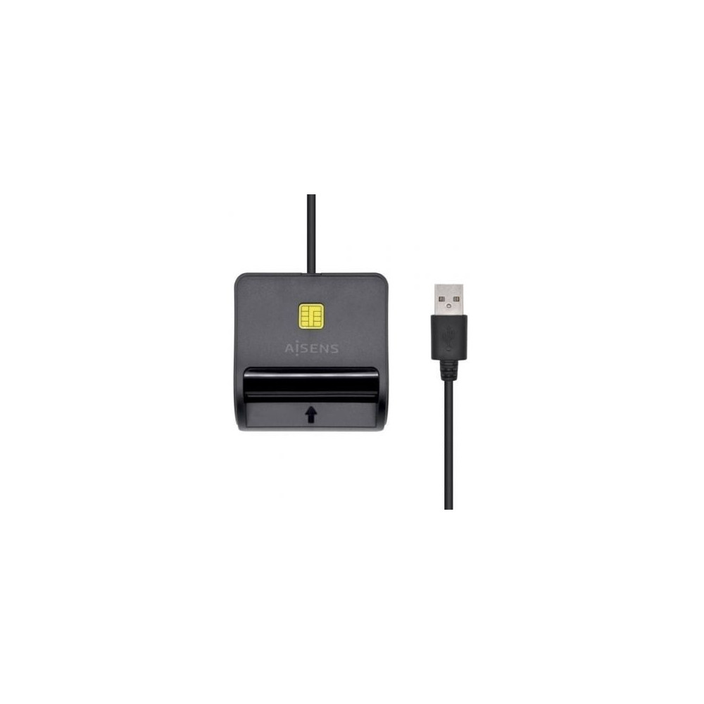 Lector de DNI Aisens ASCR-SN01-BK/ USB 2.0/ Negro