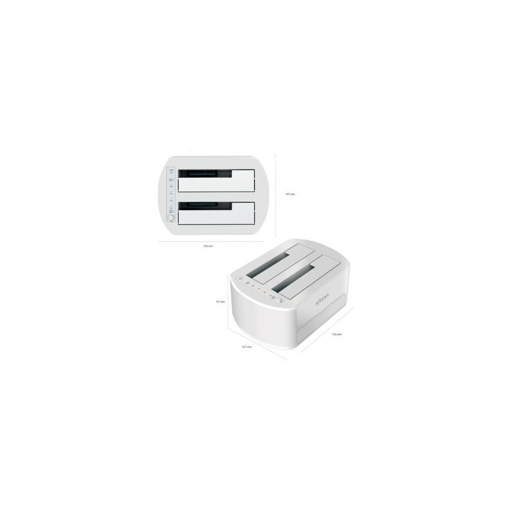 Docking Station para Discos Duros Aisens ASDS-D02W