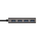 Hub USB Tipo-C Aisens A109-0403/ 4xUSB/ Gris