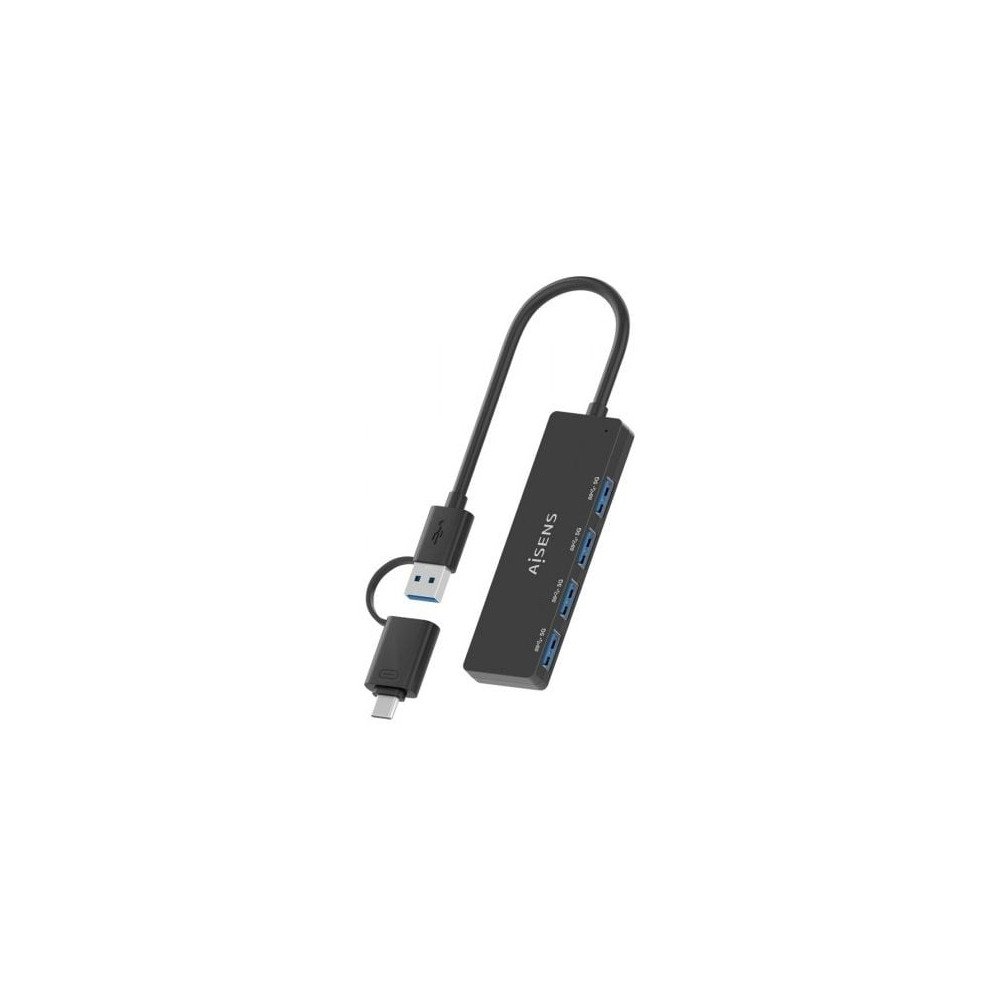 Hub USB Tipo-C + USB 3.1 Aisens A109-0987/ 4xUSB