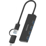 Hub USB Tipo-C + USB 3.1 Aisens A109-0987/ 4xUSB