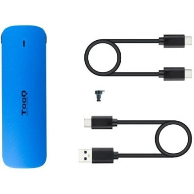 Caja Externa para Disco SSD M.2 NVMe TooQ TQE-2201BL/ USB 3.1 Gen1/ Sin tornillos