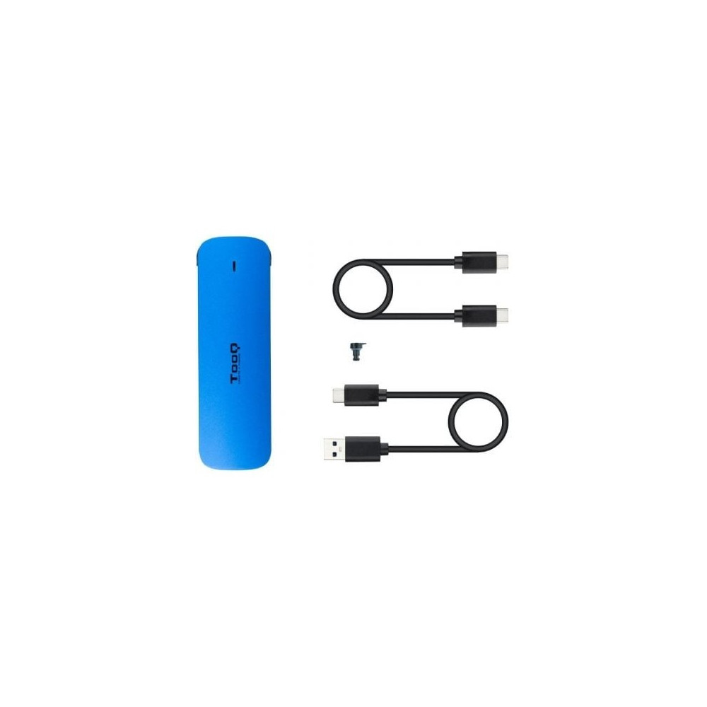 Caja Externa para Disco SSD M.2 NVMe TooQ TQE-2201BL/ USB 3.1 Gen1/ Sin tornillos