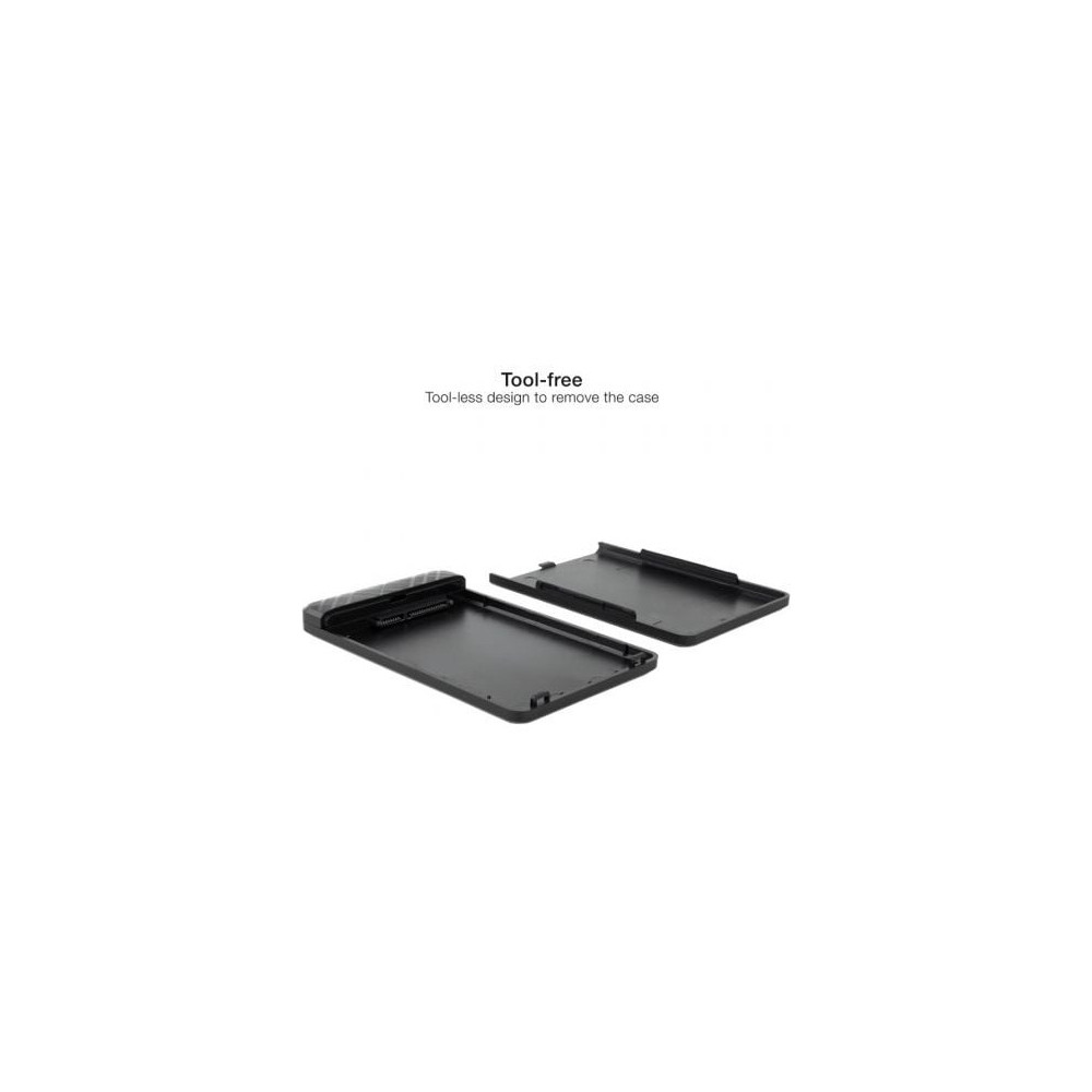 Caja Externa para Disco Duro de 2.5' TooQ TQE-2500B/ USB 3.1/ Sin Tornillos