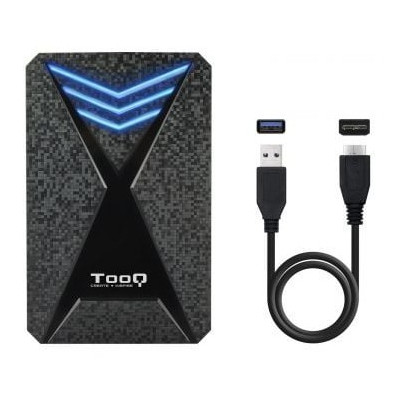 Caja Externa Gaming para Disco Duro de 2.5' TooQ TQE-2550BL/ USB 3.1/ Sin tornillos