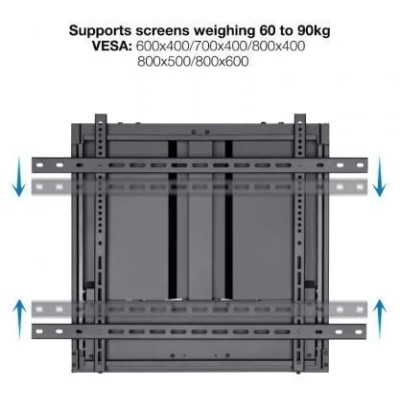 Soporte de Pared TooQ LPHA7090 para Pantallas Interactivas de 70-90'/ hasta 55kg