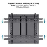 Soporte de Pared TooQ LPHA7090 para Pantallas Interactivas de 70-90'/ hasta 55kg