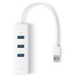 Hub USB 3.0 TP-Link UE330/ 3xUSB/ 1xRJ45/ Blanco