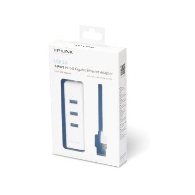 Hub USB 3.0 TP-Link UE330/ 3xUSB/ 1xRJ45/ Blanco