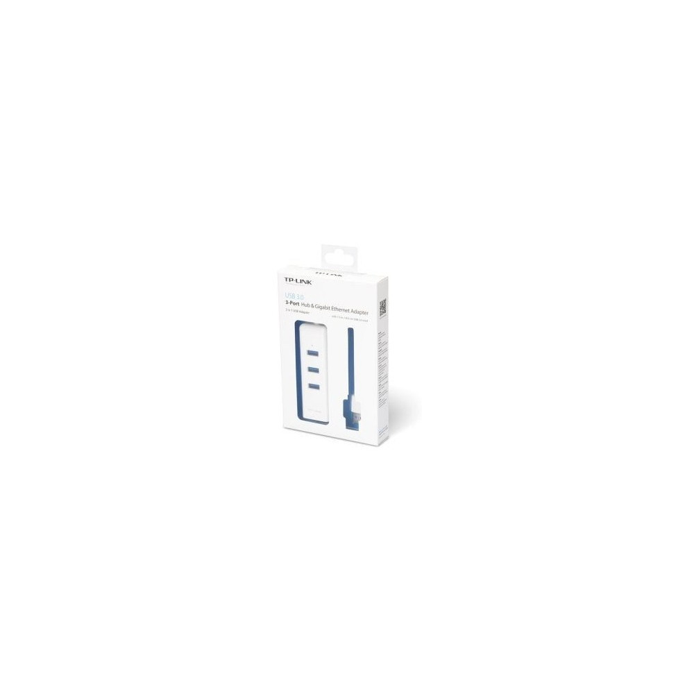 Hub USB 3.0 TP-Link UE330/ 3xUSB/ 1xRJ45/ Blanco