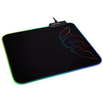 Alfombrilla Krom Knout RGB con Iluminación LED/ 320 x 270 x 3 mm