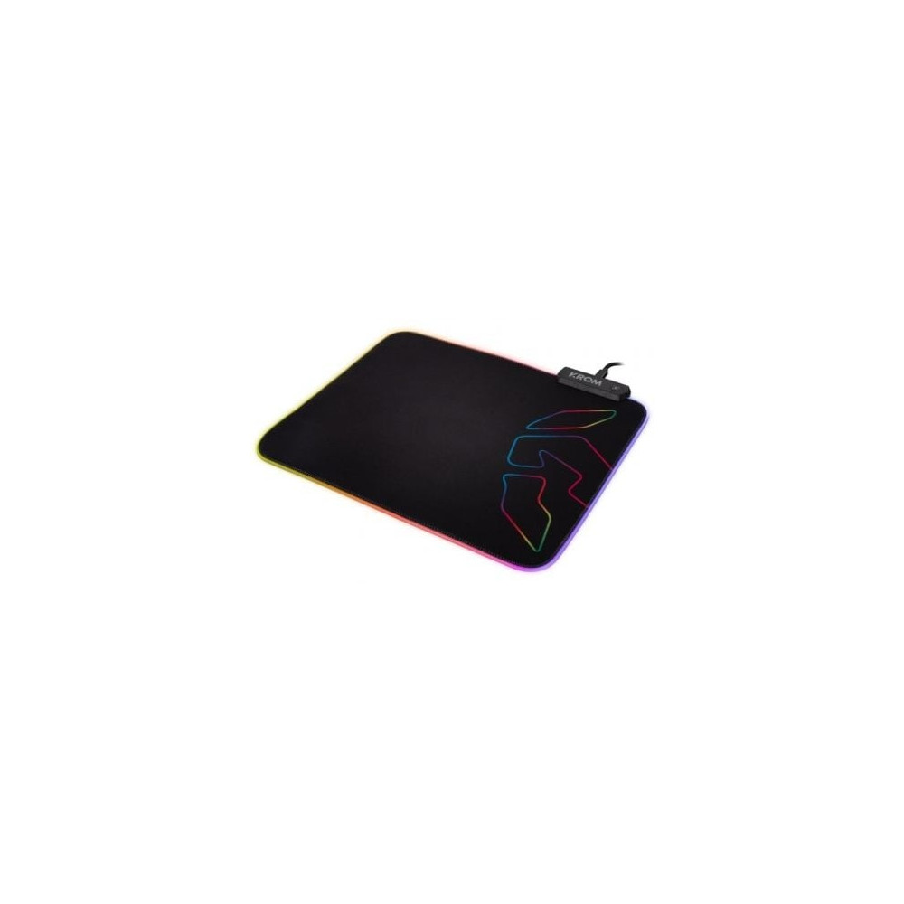 Alfombrilla Krom Knout RGB con Iluminación LED/ 320 x 270 x 3 mm