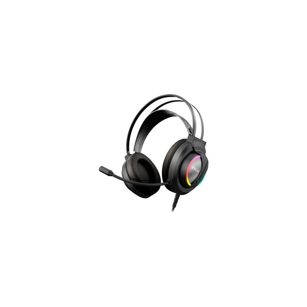 Auriculares Gaming con Micrófono Krom Kappa/ Jack 3.5/ USB 2.0/ Negros