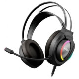 Auriculares Gaming con Micrófono Krom Kappa/ Jack 3.5/ USB 2.0/ Negros