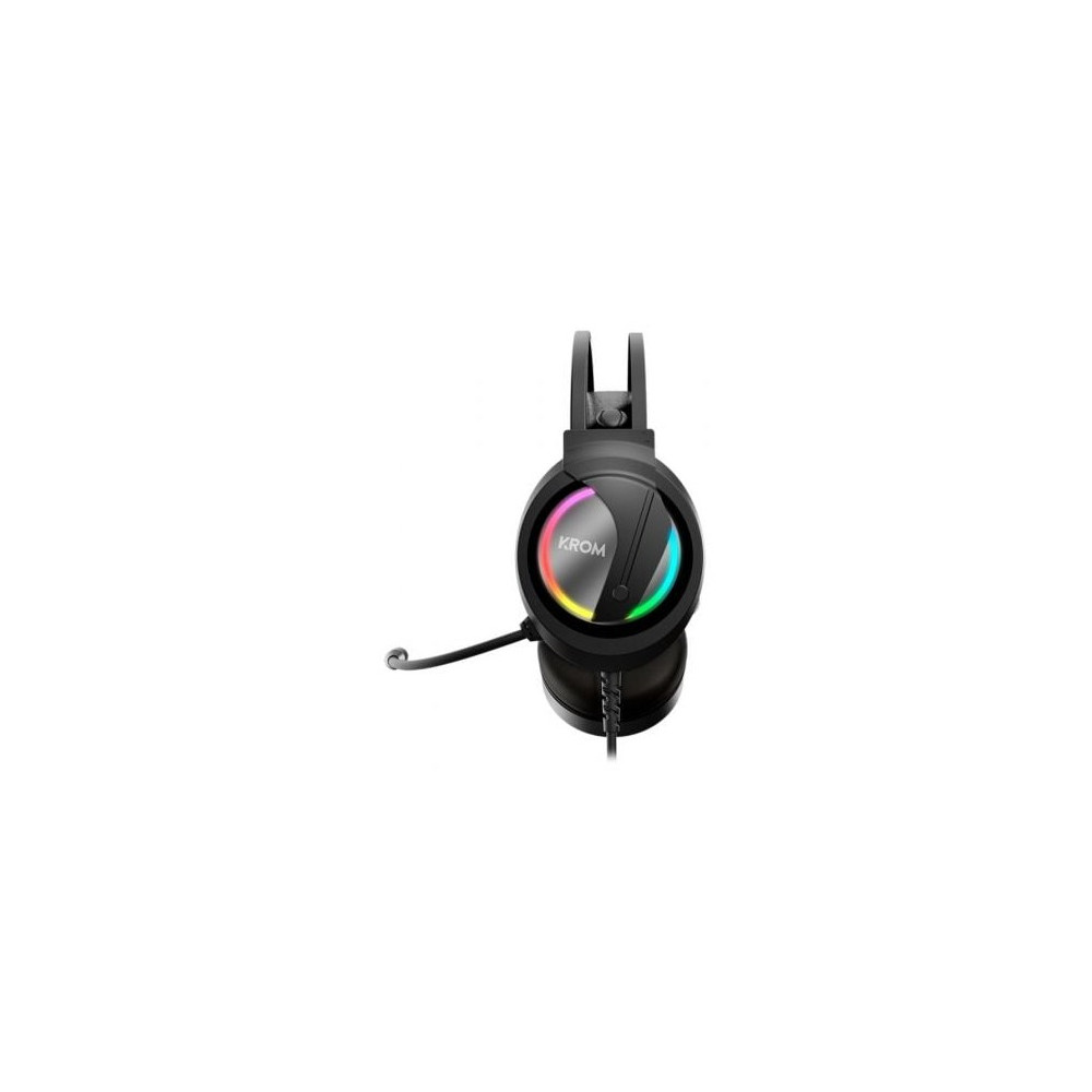 Auriculares Gaming con Micrófono Krom Kappa/ Jack 3.5/ USB 2.0/ Negros