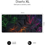 Alfombrilla Subblim Neon Obsidian XL/ 900 x 400 x 3 mm
