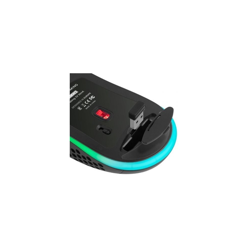 Ratón Gaming Inalámbrico Mars Gaming MMW3/ Batería recargable/ Hasta 3200 DPI