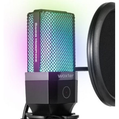 Micrófono Woxter Mic Studio 65 RGB/ USB 2.0
