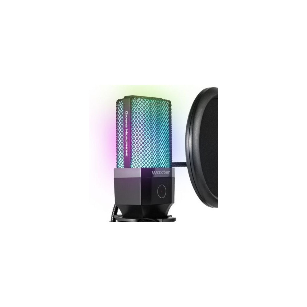 Micrófono Woxter Mic Studio 65 RGB/ USB 2.0