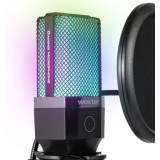 Micrófono Woxter Mic Studio 65 RGB/ USB 2.0