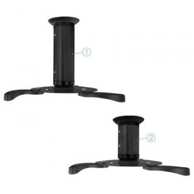 Soporte de Techo para Proyector TooQ PJ1010TN-B/ Inclinable/ Giratorio/ hasta 10kg