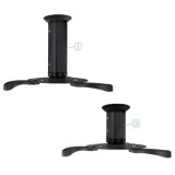Soporte de Techo para Proyector TooQ PJ1010TN-B/ Inclinable/ Giratorio/ hasta 10kg