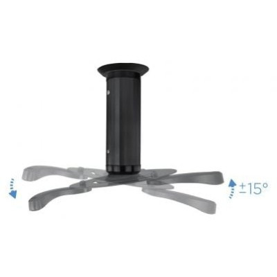 Soporte de Techo para Proyector TooQ PJ1010TN-B/ Inclinable/ Giratorio/ hasta 10kg
