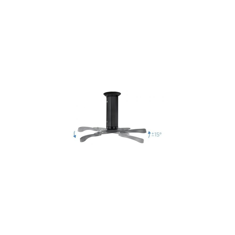 Soporte de Techo para Proyector TooQ PJ1010TN-B/ Inclinable/ Giratorio/ hasta 10kg