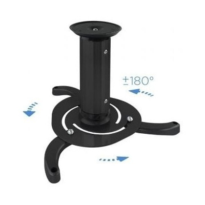 Soporte de Techo para Proyector TooQ PJ1010TN-B/ Inclinable/ Giratorio/ hasta 10kg