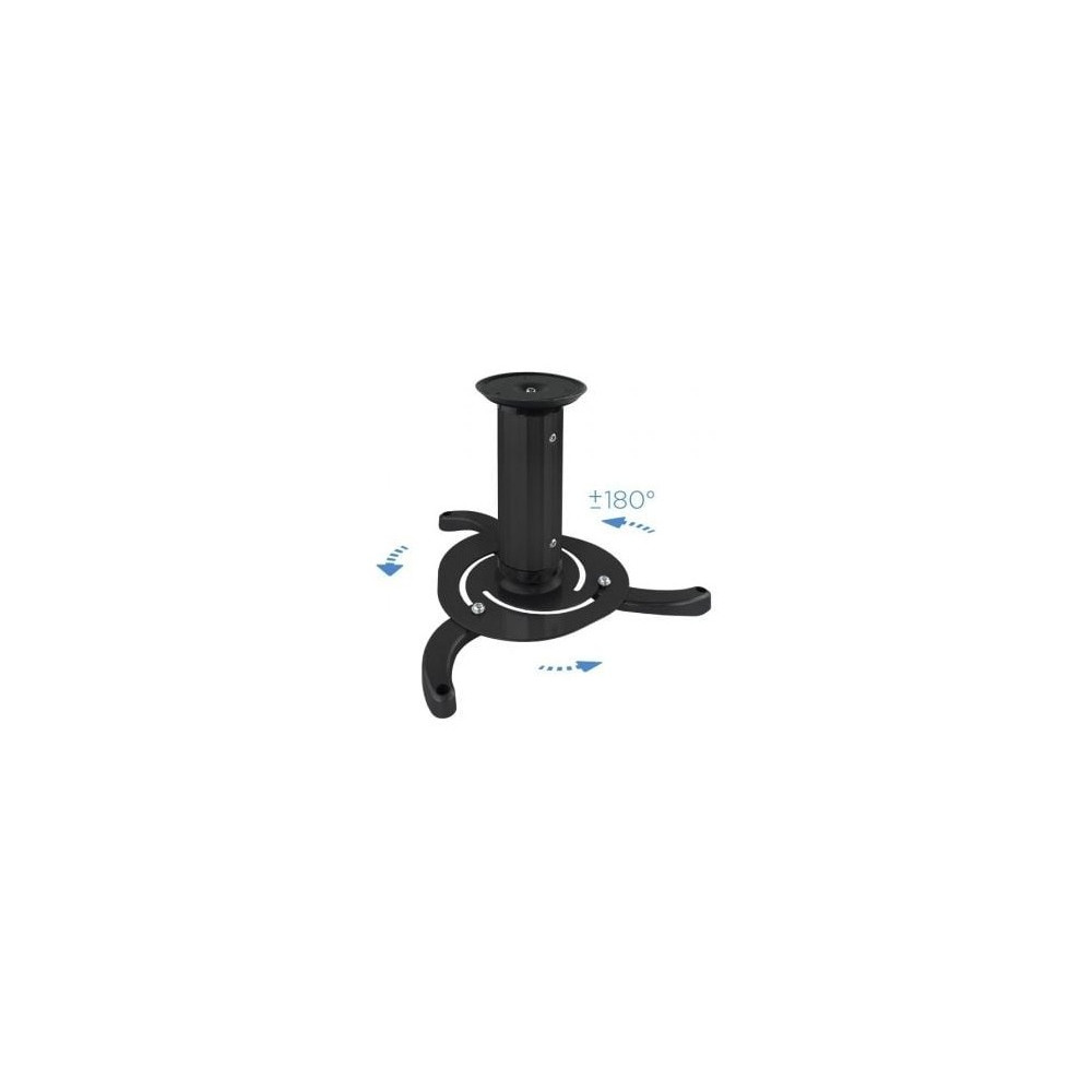 Soporte de Techo para Proyector TooQ PJ1010TN-B/ Inclinable/ Giratorio/ hasta 10kg
