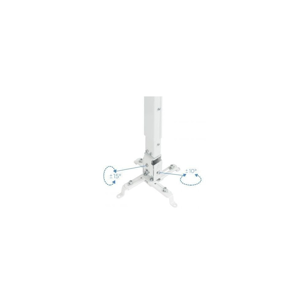 Soporte de Techo para Proyector TooQ PJ2012T-W/ Inclinable/ hasta 20kg