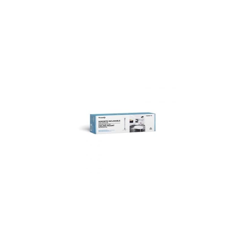 Soporte de Techo para Proyector TooQ PJ2012T-W/ Inclinable/ hasta 20kg