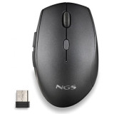 Ratón Inalámbrico NGS Bee Black/ Hasta 1600 DPI