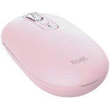 Ratón Inalámbrico Trust Seron 26206/ Batería recargable/ Hasta 3200 DPI/ Rosa