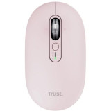 Ratón Inalámbrico Trust Seron 26206/ Batería recargable/ Hasta 3200 DPI/ Rosa